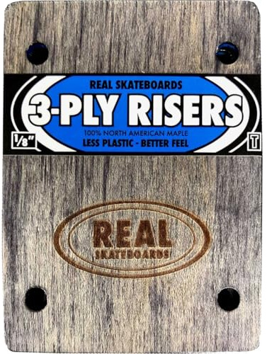 Real Skateboards 3 Ply Wooden Risers for Thunder - Set of Two (2) - 1/8