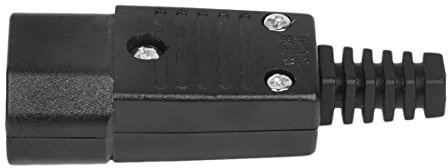 FURREN 5 x Adattatore CA Iec 320 C14 Spina Connettore Rimovibile 3Pin Maschio