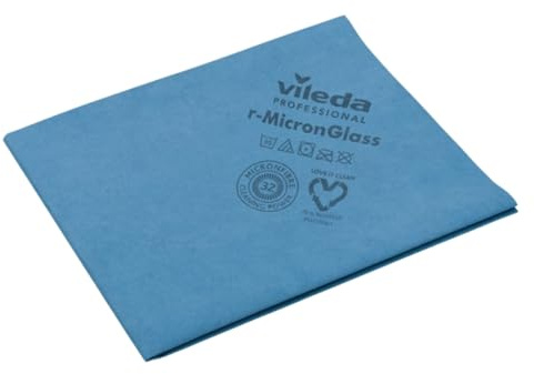 Vileda Professional r-MicronGlass Gläsertuch - 50 x 40 cm | Packung (5 Stück)