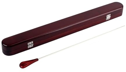 Toyvian Dirigierstab Orchester Dirigieren Taktstock Regiestab Musikdirektor Musikinstrument Taktstock Fall Musikalischer Dirigentenstab Kasten Zubehör Rosenholz Für Musikdirektoren Und Orchesterleite