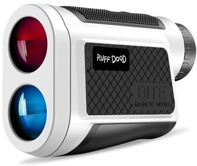 Telémetro de golf con magnético, 1000 yardas láser con compensación de pendiente y batería recargable USB-C para golf
