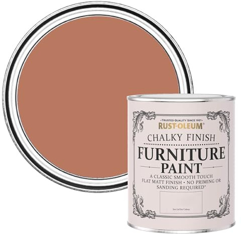 Rust-Oleum Red Upcycled Furniture Paint in Chalky Finish - Siena 750ml