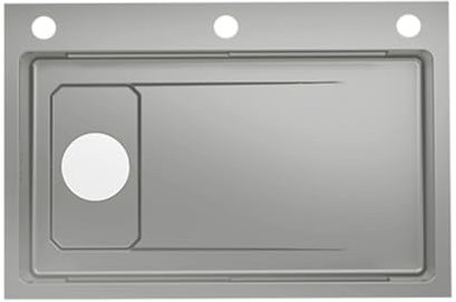 Edelstahlspüle Große Einzelspüle Für Die Küche Multifunktionsspüle Handgefertigtes Unterbauwaschbecken Küchenspüle (Color : Silver(A), Size : 75 * 45 * 22cm)