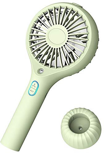 Begchy Mini ventilateur portable 2 000 mAh USB rechargeable Pulvérisateur d'eau de refroidissement climatiseur de bureau humidificateur vert
