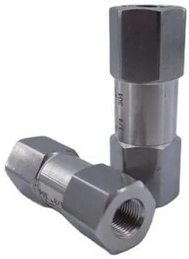 Separates Rückschlagventil, hydraulischer Druck, Innengewinde, 3/8 Zoll, 1/2 Zoll Ventil, Edelstahl 304, Schleifen, Einweg-Rückschlagventil, 1 Stück(1/2)