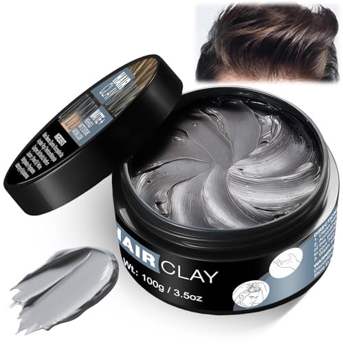 Styling Clay 100g,Hair Styling Matte Clay Cera Fissante Capelli, Strong Hold Hair Cera For Men,Strong moulding,Pasta per Capelli all'Argilla,per Corti, Medi e Lunghi