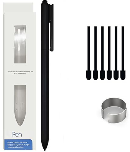 EMR Stylus Pen for reMarkable 2/Samsung Tab S/Wacom - No Charging Required with 6 Replacement Nibs, Pressure Sensitive Digital Pen for Kindle Scribe/for BOOX/Galaxy Note