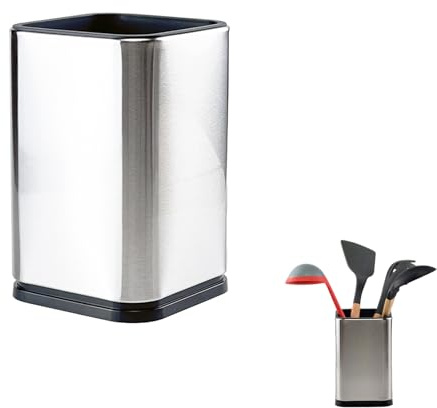 Eruceky Inox porte Ustensiles, Grand Récipient à Ustensiles de Cuisine, pour Cuillère, Fourchette