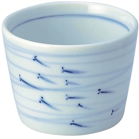 Hanaden Koyo 51179094 Koyo Pottery Medaka Kiri Soba Boar Mouth Japanese Tableware, Mino Ware, Dishwasher Safe, Made in Japan