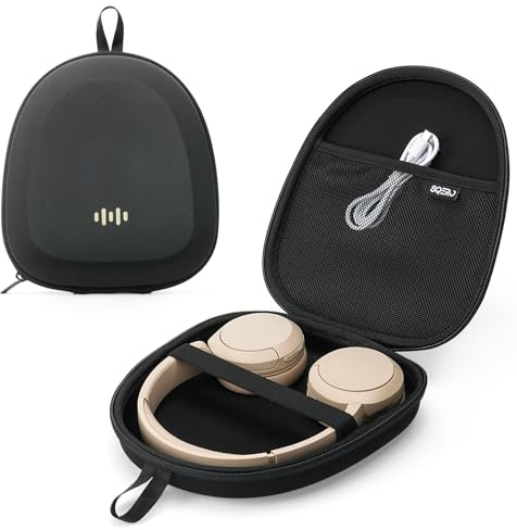 Headphone Case Hard Shell Super-Slim for Sony/JBL/Bose/Soundcore Anker | Fits BERIBES KVIDIO TOZO JLab Over-Ear Headphones, Universal Portable Travel Organizer Bag