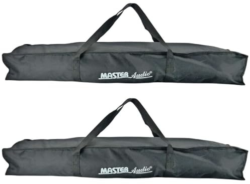 2 x Tragetasche/Transporttasche für 2 Mikrofonstative bis 100 cm länge