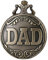 CokinkiDs Herren Papa Taschenuhren Bronze zu Meinem Vater Quarz Fob Uhren mit Kettenanhänger Anhänger für Männer Papa Geburtstag Vatertagsgeschenke