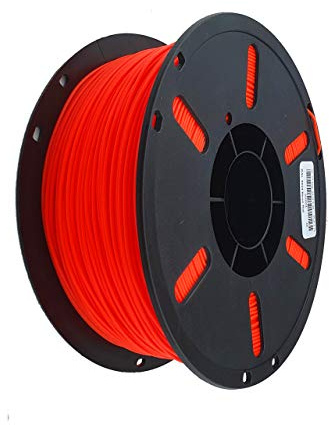 1kg PLA Filament Rolle 1,75mm NEON GRÜN GELB ORANGE ROT HELLORANGE 3D DRUCK (NEON ROT 1kg 1,75mm)