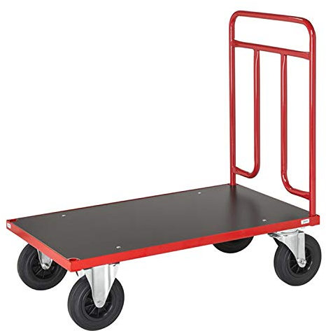 Plattformwagen, variabel erweiterbar 1.200 x 700 x 1.000 mm, 500 kg - rot