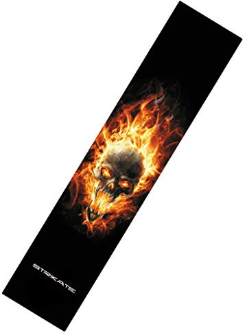 Sharplace Longboard Skateboard Feuille 122x26cm Papier Abrasif Long Board Grip, crâne, 122x26cm