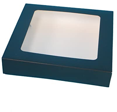Take Away - Set di 85 contenitori per alimenti per sushi, con finestrella, 250 x 250 x 50 mm, colore: Nero