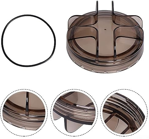 KSIEE Coperchio filtro per piscina compatibile con pompa filtro a sabbia 3/4HP 2400GPH stagno fai da te autoadescante, pompa filtro a sabbia per piscina, copertura filtro O-Ring ricambio filtro filo