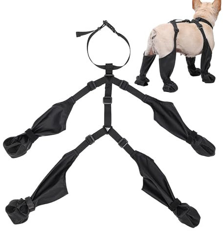 Niktule Hundeschuhe, Hundestiefel Winter,wasserdichte Hundestiefel mit Hosenträgern,rutschfeste Hundeschuhe,Hosenträger Hundeschneestiefel Katzenschuh für Winter, Sommer, Schneewandern