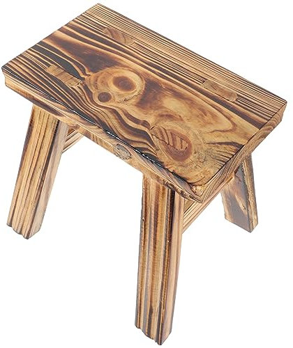 Alipis Stabiler Tritthocker Aus Holz für Jungen und Mädchen. Kinder-tritthocker Zum Sitzen. Kompakte Größe für Einfache Lagerung. Sicher für Jungen und Mädchen und Ältere Menschen.