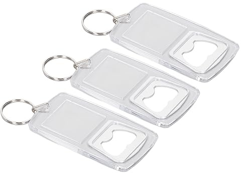 Llavero Acrílico Transparente Personalizado con Abrebotellas, Diseño de Gran Tamaño para Varias Escenas