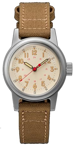 Thorn retro militär män sportklocka 36 mm klocka NH35A automatisk mekanisk herr- och damklocka, V 2