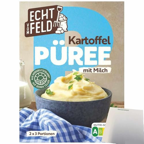 usy Bundle für Echt vom Feld Kartoffelpüree mit Milch (200g Packung) + usy Block