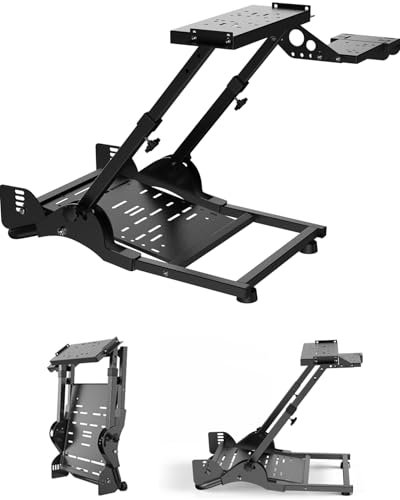 PXN A10 Racing Wheel Stand, 11KG Foldable Steering Wheel Stand - Compatible with V3, V900, V9, V9 Gen2, V10, V99, G27, G29, G920, G923, T248, T300, TGT- Driving Sim Racing Rig