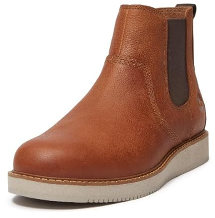 Timberland Men's Redwood Edge Essential Chelsea Boot, Brown, 7.5 Wide