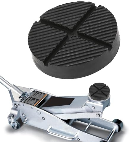 Wagenheber Gummiauflage - Universelle Gummipuffer für Fahrzeugheber mit Rillen, Auto Heberauflagen Pad Adapter für Rangierwagenheber Unterstellbock Gummiblock