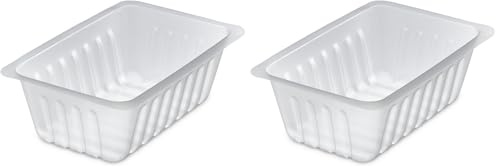 GUILLIN - CAISSIPACK BT375 Sachet DE 250 Barquettes Charcutiere 375cc, Polystyrène, Transparent, 13,8 x 9 x 4,6 cm, Translucide (Lot de 2)
