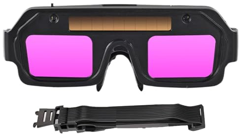 Shenrongtong Gafas De Soldadura Para Hombres - Gafas De Soldadura Cambiantes De Luz,Modos De Iluminación Lente De Cómodo Oscurecimiento Automático Lente Protector Para Esmerilar