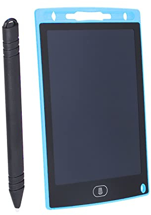 Fdit Tablette D'écriture LCD Effaçable, Planche à Dessin Légère avec écran Confortable, Bloc-Notes pour Usage Domestique, école, Bureau, Tableau de Croquis Portable (Blue)