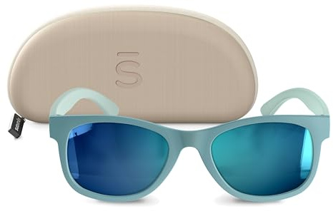 SUAVINEX, Gafas de Sol para Niños y Niños de 8 a 14 Años, Polarizadas, Filtro UV 400, 100% Protección Rayos UVA y UVB, con Funda Incluida, Flexibles y Ligeras, Cuadradas, Modelo 2026, Azul