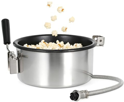 Machine à Pop-Corn à Air Chaud, Accessoire Anti-Adhésif avec Raccord 15mm