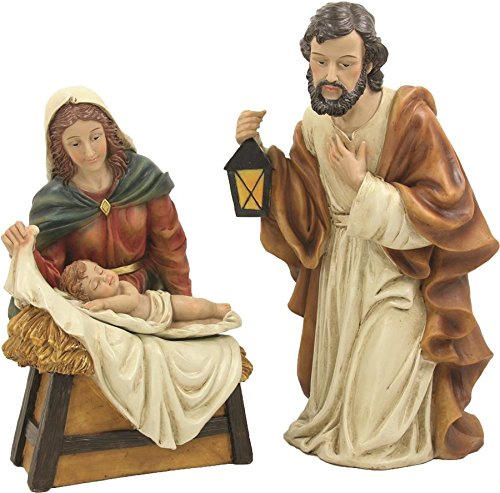 Krippenfigur, Heilige Familie 3-teilig, Höhe ca. 10cm