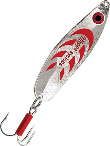 Cuiller Ondulante avec Œil - Mepps Syclops N°3-9Cm - 26G - Argent Rouge