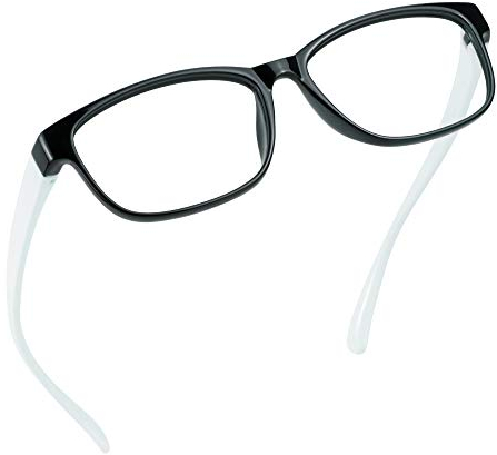 LifeArt Blaue Licht Blockieren Brille, Anti-Augen-Müdigkeit, Computer Lesebrillen, Gaming Brille, TV Brille für Frauen Männer, Anti UV, Anti Glare (Schwarz, 2.50 Vergrößerung)