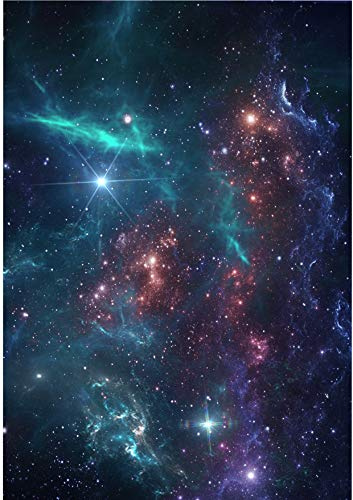 1 x A4 Printed Galaxy Cosmos Night Sky Stars Space themed Wallpaper Decor Icing Sheet Edible Cake Topper Decorated Sheet - Perfect for Large Cakes