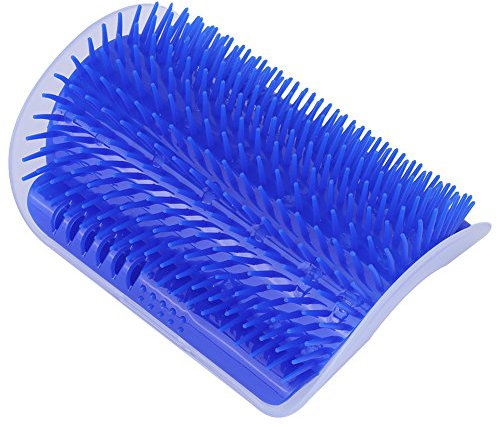 Self Groomer Massageecke Katze selbst Groomer Katze Ecke Fellbürste Massagekamm Haustier Ecke Massage Maschine mit Katzenminze für lange und kurze Fell
