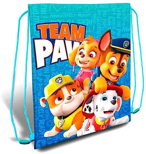 Paw Patrol Turnbeutel mit Kordelzug, 40 x 30 cm, Mehrfarbig