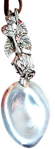 Besteck Schmuck Anhänger Rose 835er Silber Besteckschmuck