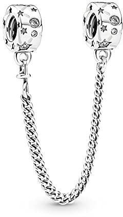 PANDORA Sterne & Galaxis Komfortkette in Sterling-Silber mit Zirkonia, 790011C01-05