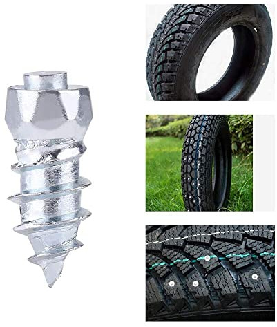 1 Stück Reifenspikes mit 12 mm Stahlspitzen für Auto, SUV, Traktor, ATV, UTV, Motorrad & Fahrrad – Anti-Rutsch-Reifenbolzen zum Selbsteinbau – Winterreifen-Upgrade für Schnee &