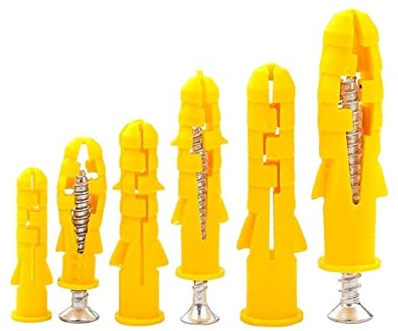 M6 M8 M10 Kunststoff-Expansionsrohr verlängern selbstschneidende Schraube Bolzen Rohr Gummistopfen Holz Dübel Befestigungselemente (Size : 10X50MM-25pcs)