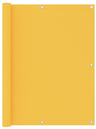 Camerina Balkon-Sichtschutz Gelb 120x300 cm Oxford-Gewebe Sichtschutz Terrasse Balkonsichtschutz