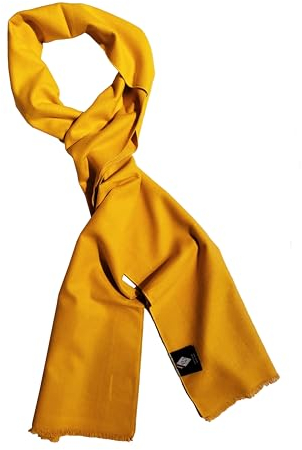 Posh Gear Damen Seiden Schal Setaforte, gelb aus 100% Seide