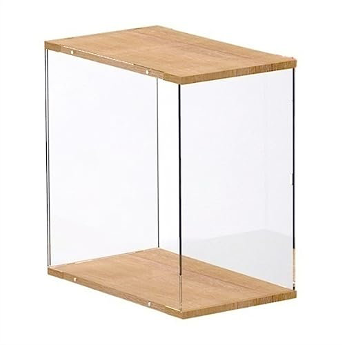 GLigeT CD Halter 1/2/4 Stück Vinyl-Schallplatten-Aufbewahrungsregal, transparente LP-Schallplatten-Display-Box, Tischplatte, einfacher Massivholz-Acryl-Aufbewahrungshalter DVD Halter (Color : Four)