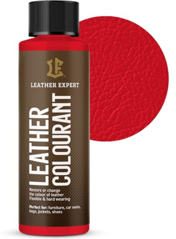 Leather Expert Peinture Cuir très couvrante à Base d’Eau – sans Alcool, pour Cuir Naturel et écologique – Ne Fissure Pas, ne s’écaille Pas – Idéale pour Tous Accessoires – Large Choix de Couleurs