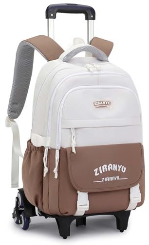 Yumenam Schulranzen Mädchen Schulrucksack mit Rollen Schultrolley Trolley Rucksack Teenager mädchen Schulranzen Jungen Schulrucksack Schultasche Sporttasche Daypack