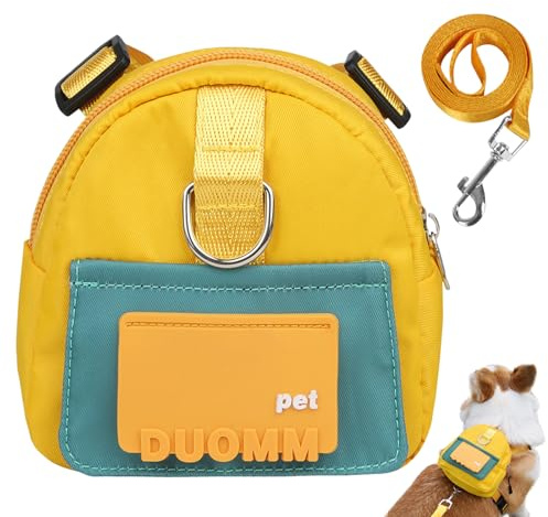 PETCUTE Zaino pettorina per cani di piccola e media dimensione, regolabile borsa da sella per cane con imbracatura, borsa da trekking per cani con resistente anello a D per cucciolo, viaggio